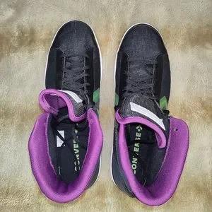 Converse Pro Leather Soundwave Black Volt Purple. Men\'s Sz 9/ Women\'s sz 10.5 Converse | Shoes | Converse Pro Leather Soundwave Black Volt  main image 3